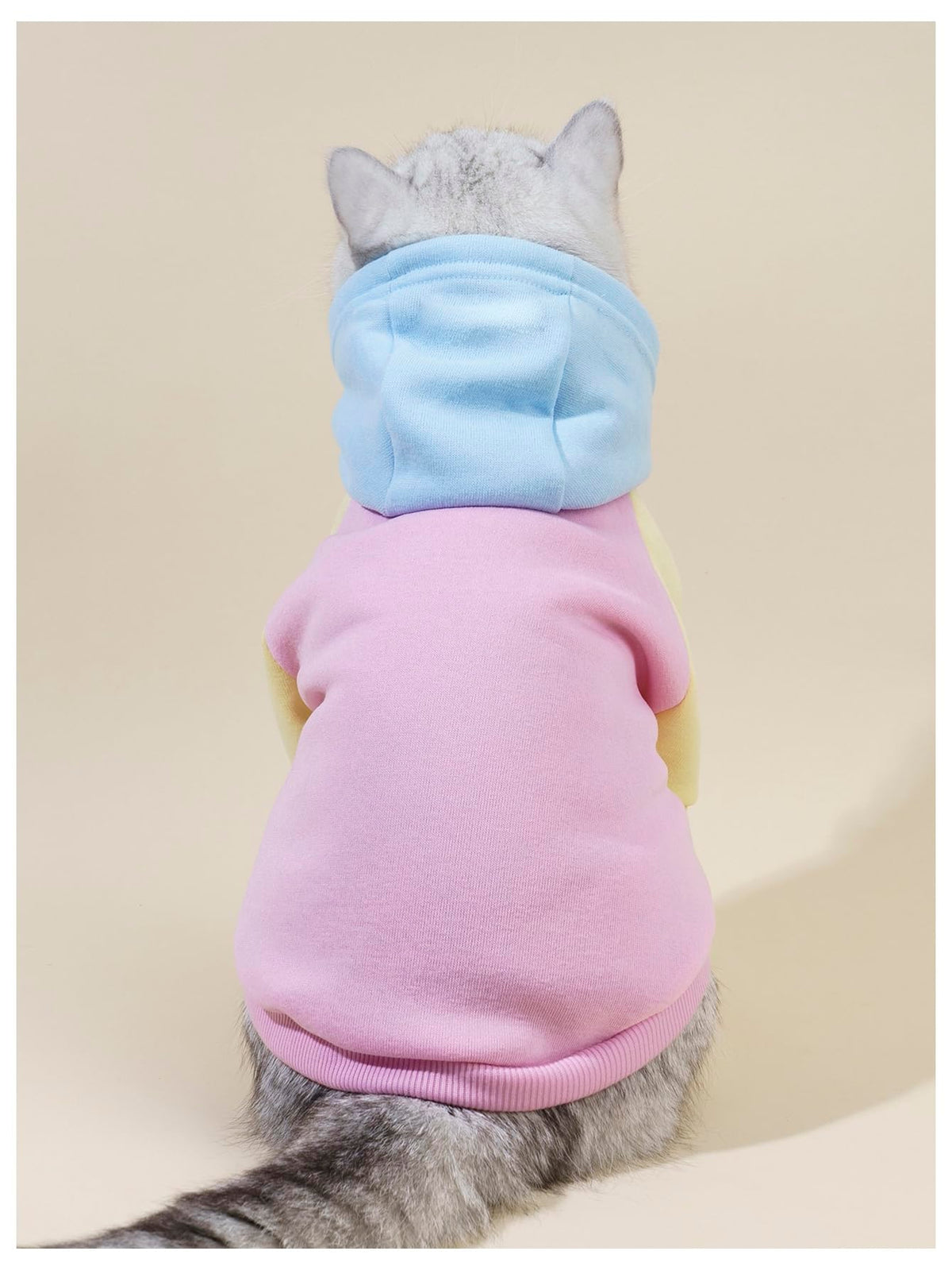 Basic Dog Hoodie Sweatshirt Puppy Sweater Warm Cat Costumes Pet Clothes for Chihuahua Puppy Kitten Small Medium Dogs Pink Large (Large / Pink)