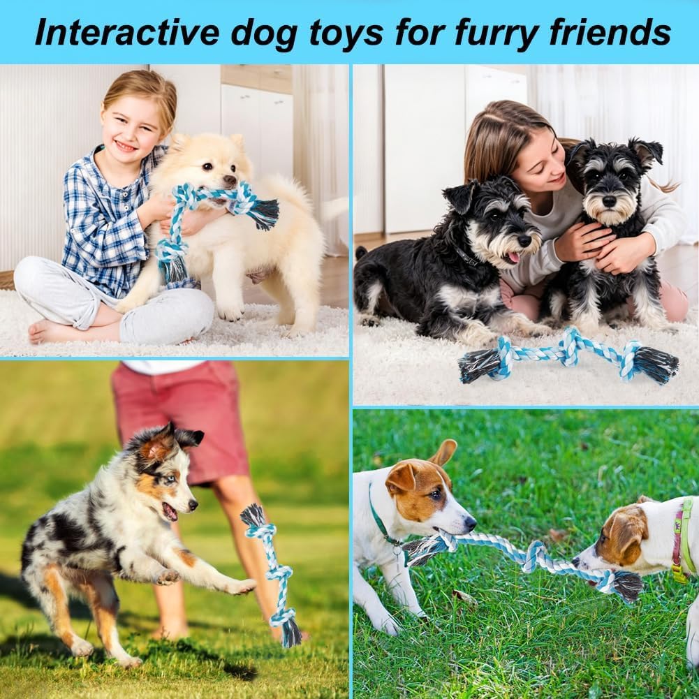 Dog Rope Toy Rope Toys for Dogs (Small / Blue)