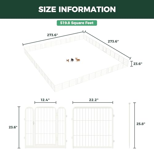 Rollick Dog Playpen (White / 24"H)