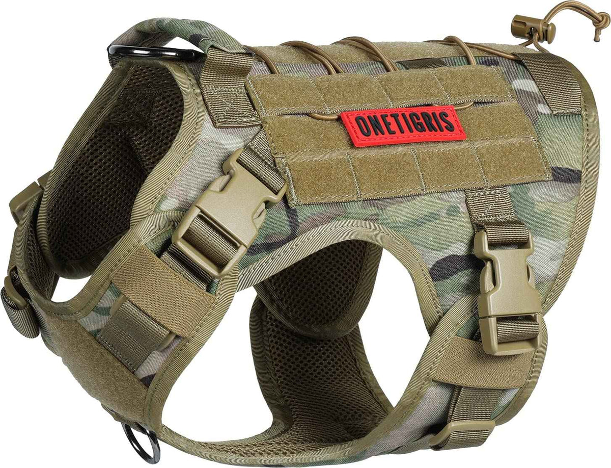 Tactical Dog Harness with Handle No (Large / Multi-colored)