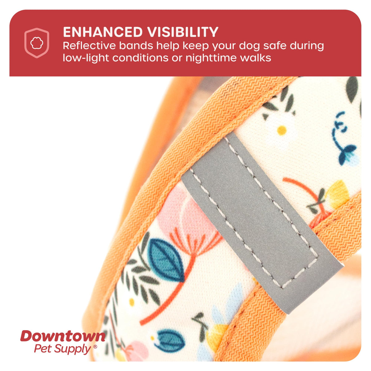 Step in Dog Harness (X-Large / Floral)