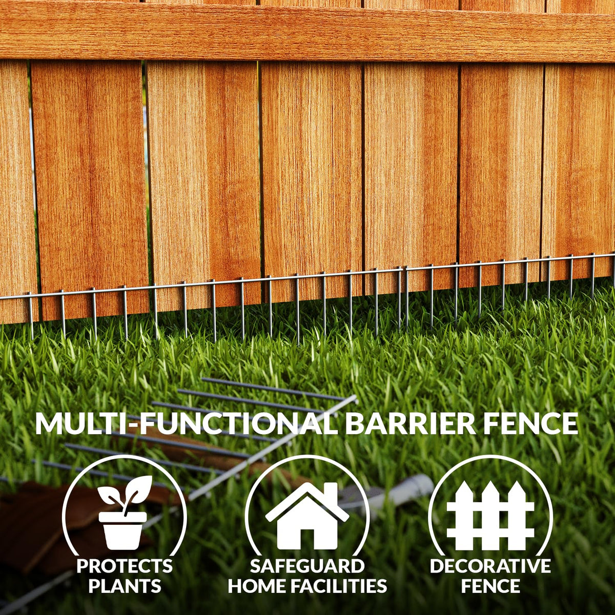 Original Animal Barrier Garden Fence (Pack of 10)