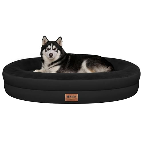 Waterproof Orthopedic Dog Bed for Extra Large Dogs (Black / 48"L x 35"W x 7.5"Th)