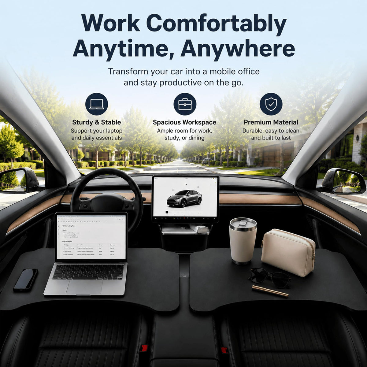 Car Desk Tray Table for Passenger Seat (Car Table)