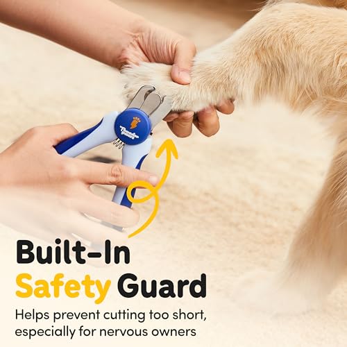 LED Dog Nail Clippers with Light (Blue / Large)
