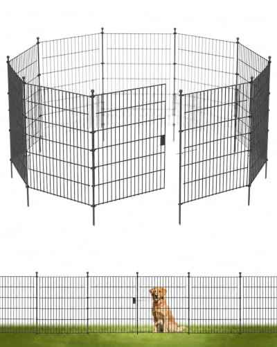 Garden Fence Animal Barrier with Gate 32in (32inx23ft)