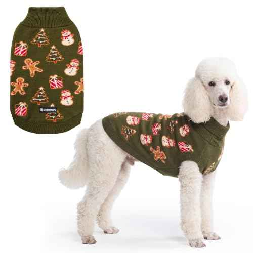 Christmas Knit Dog Sweater (Gingerbread / XX-Large)