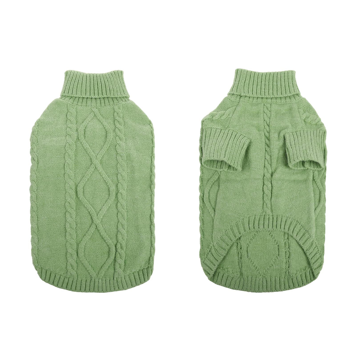 Small Dog Sweater for Small Dogs Boy (Small / Green)