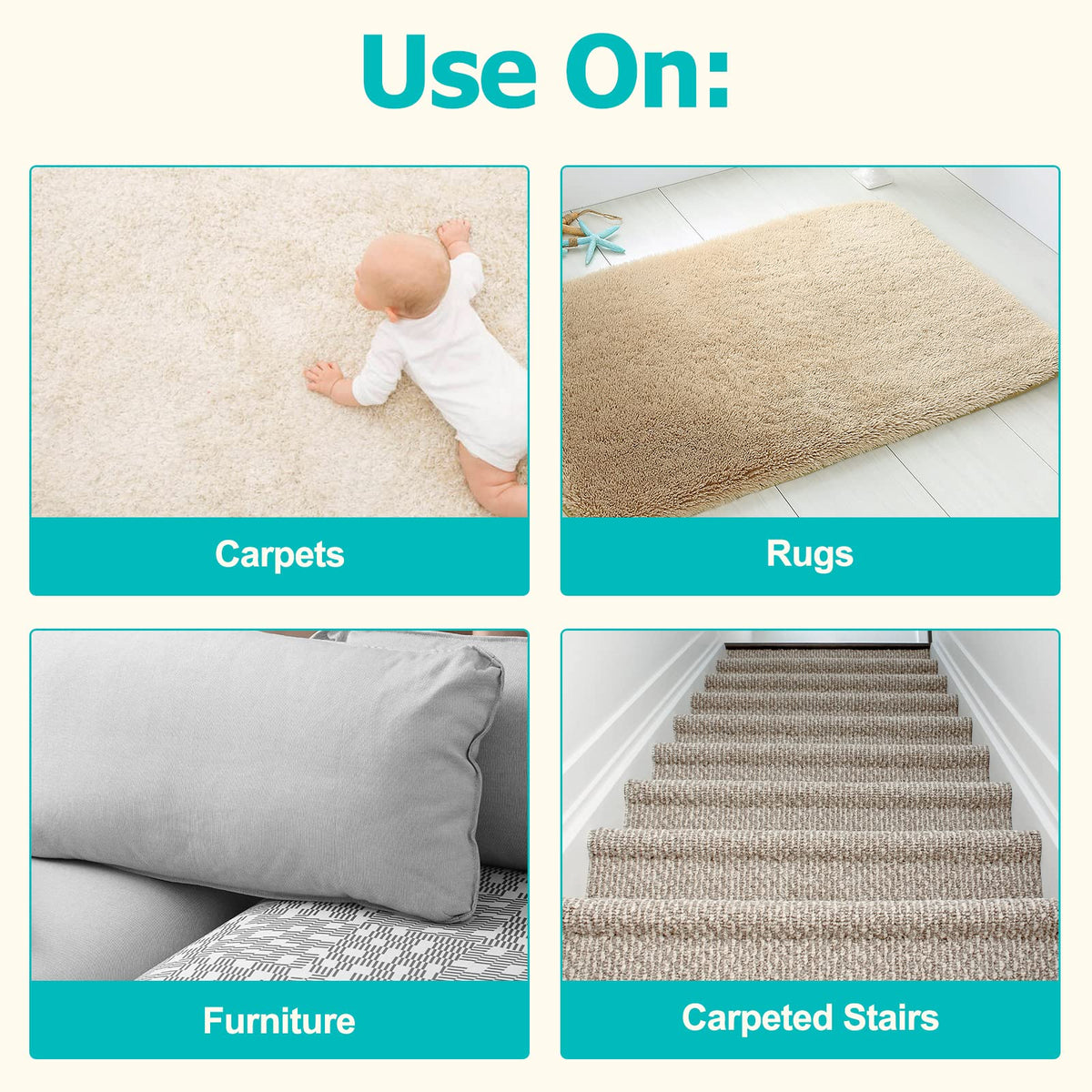 Carpet Rake for Pet Hair Removal