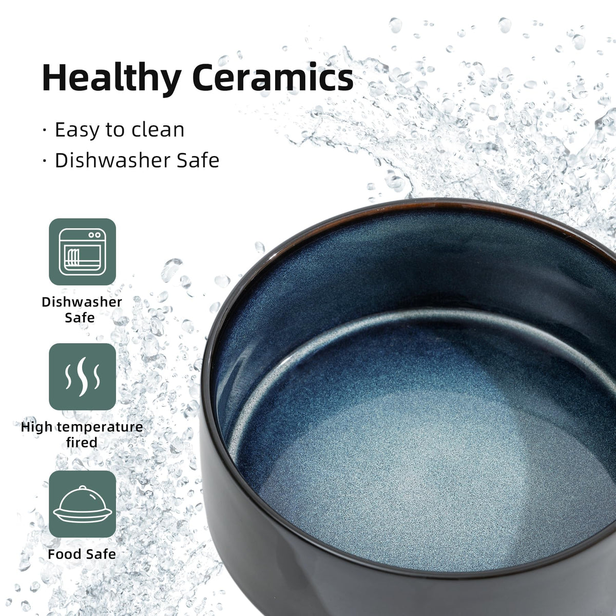 Ceramic Dog Bowls (Starry Sky)