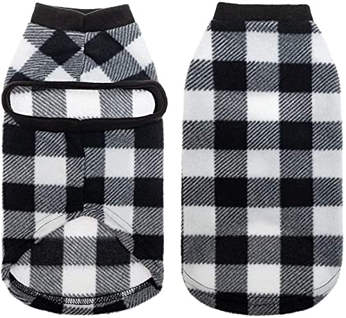 Cat Sweater Warm Fleece Pet Clothes for Cats Only (Black / Medium)