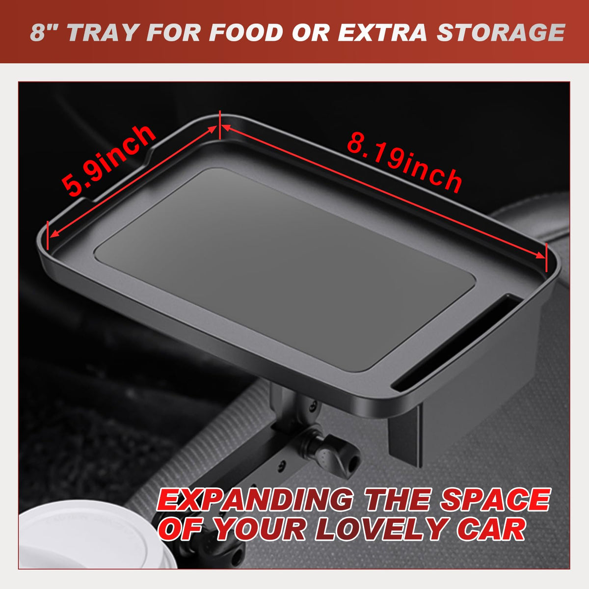 Cup Holder Expander for Car (Cup Holder+Tray)