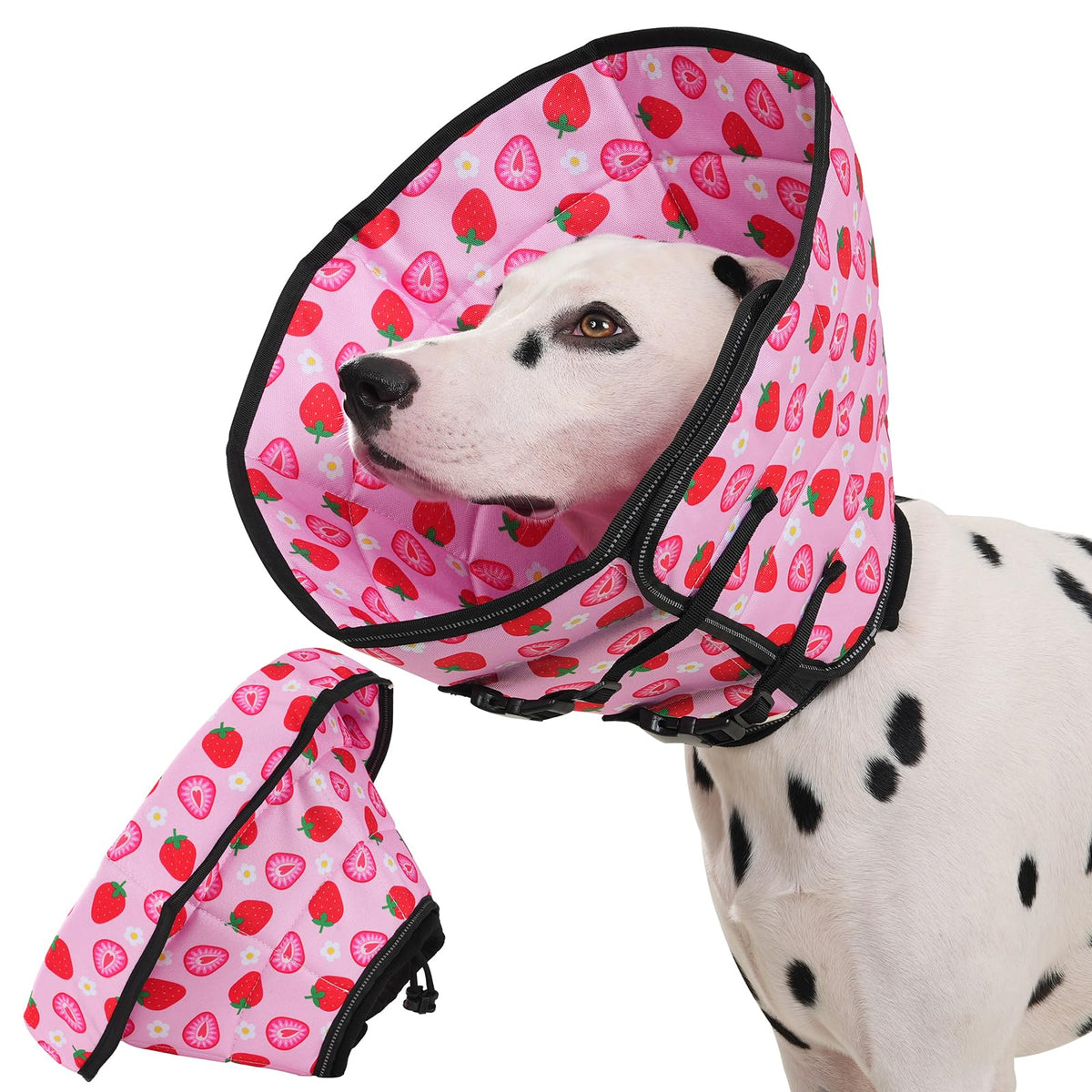 Soft Dog Cone Drawstring (Strawberry / L)