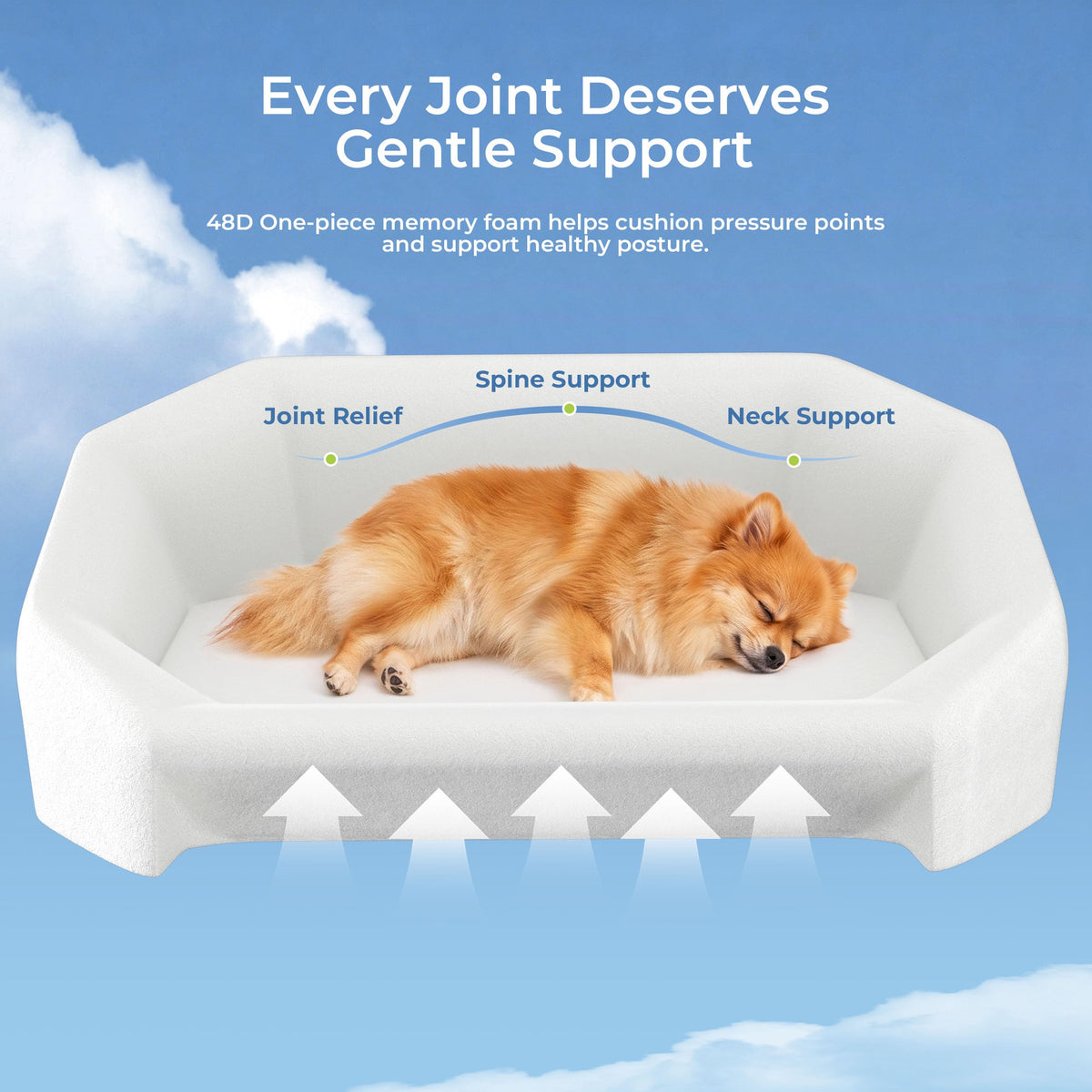 Dog Bed for Medium Sized Dog (Leather-Dark Gray-Light Gray / 36"L x 25.5"W x 12.6"Th)