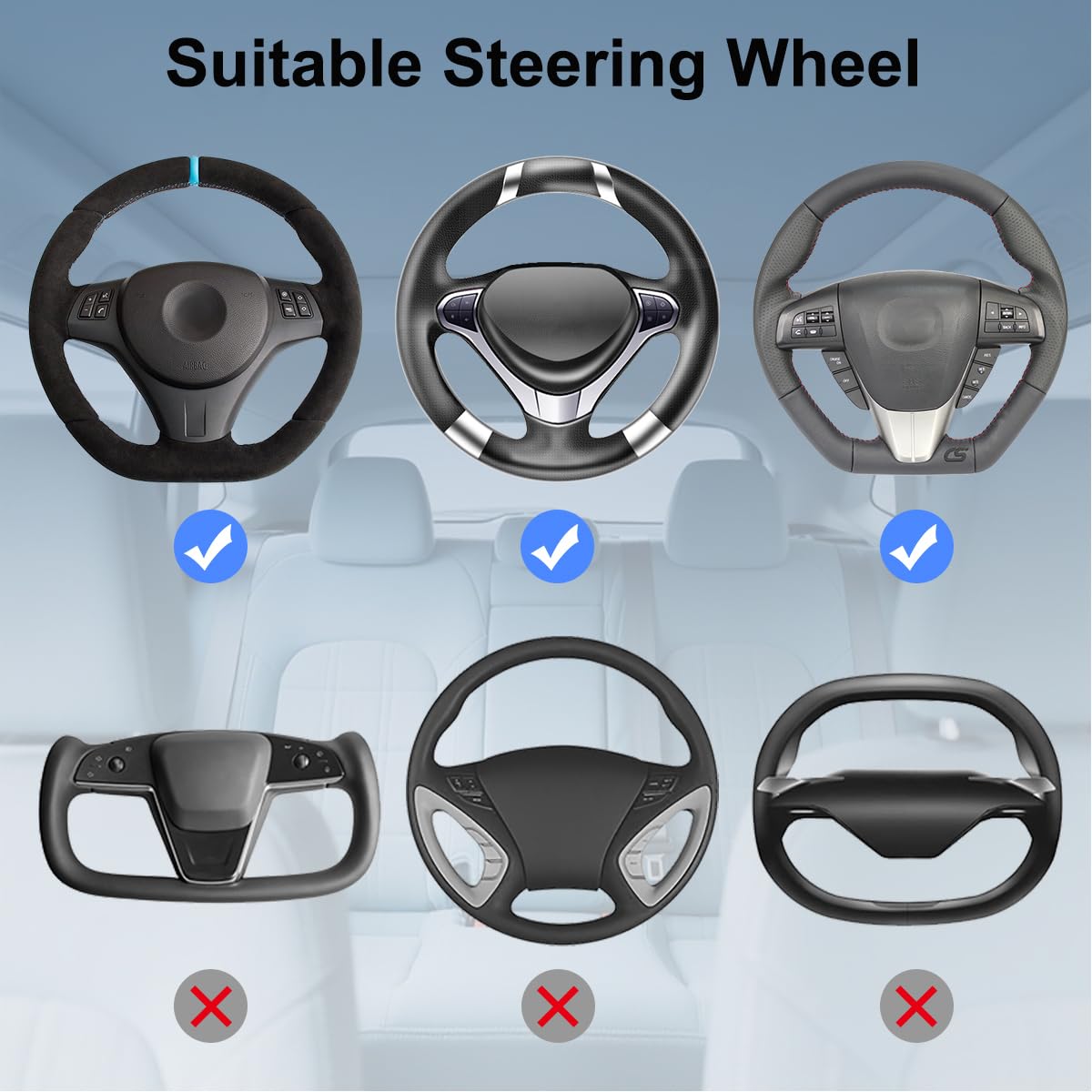 2 in 1 Large Steering Wheel Desk with Dual Slide (steering wheel table)