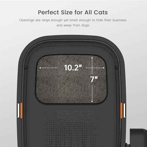 XL Stainless Steel Cat Litter Box with Lid (V-Black)