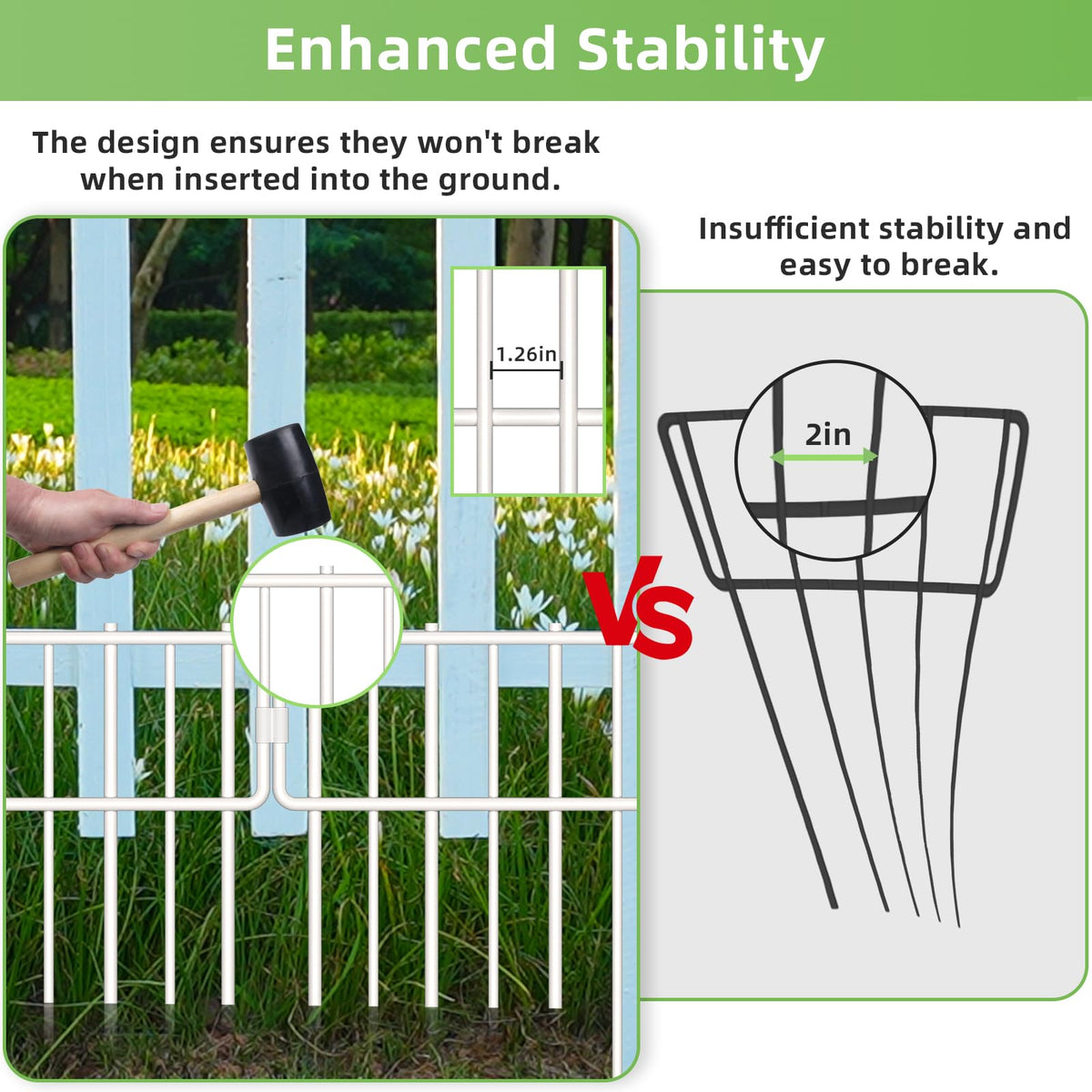 Animal Barrier Fence (White / 30 Panel, 32.3Ft)