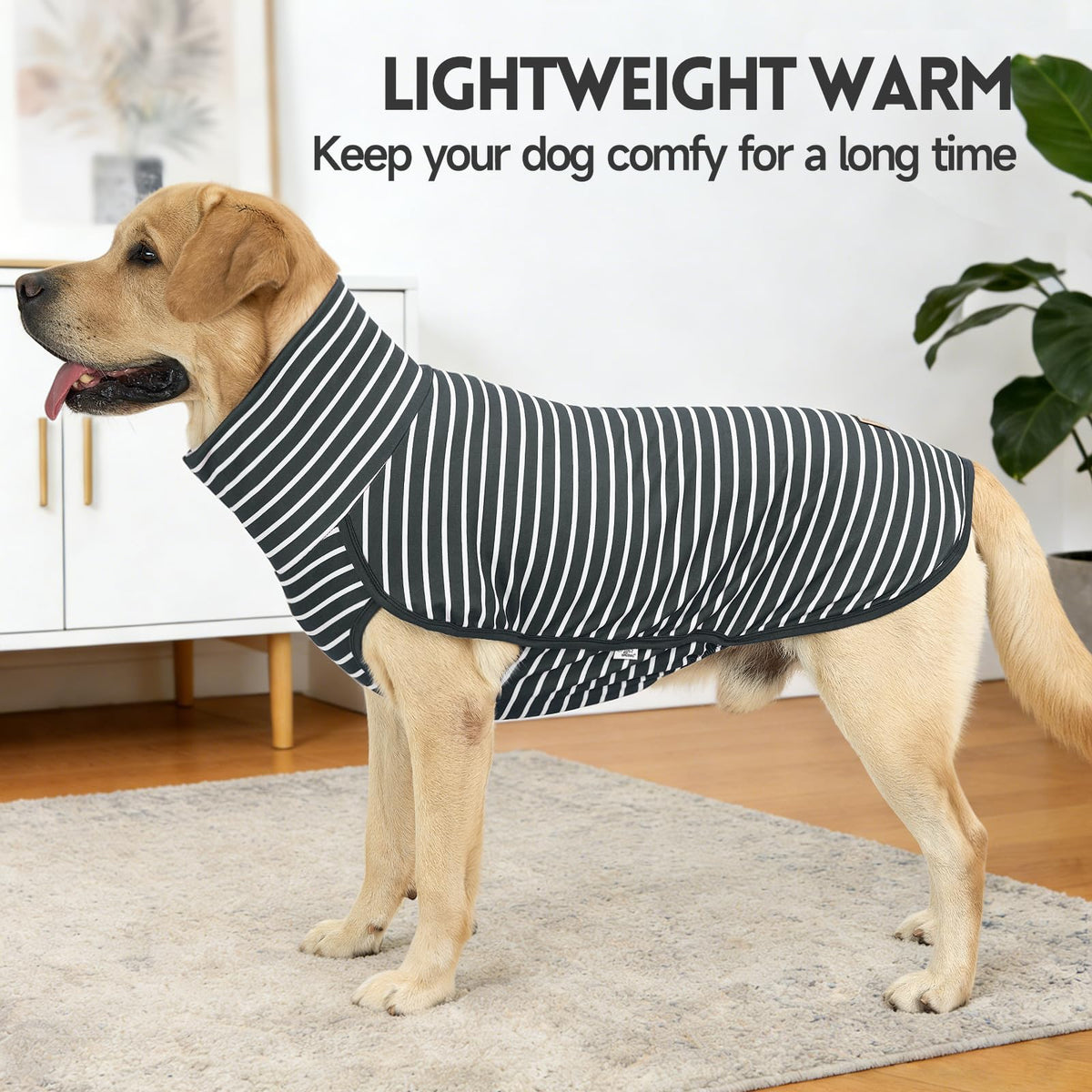 2 Pack Dog Sweater Fleece Vest Dog Sweatshirt Turtleneck Warm Stretchy Pullover Pet Clothes Cold Weather for Medium Large Boy Dogs (X-Small(Chest-18.9") / Stripe Grey)