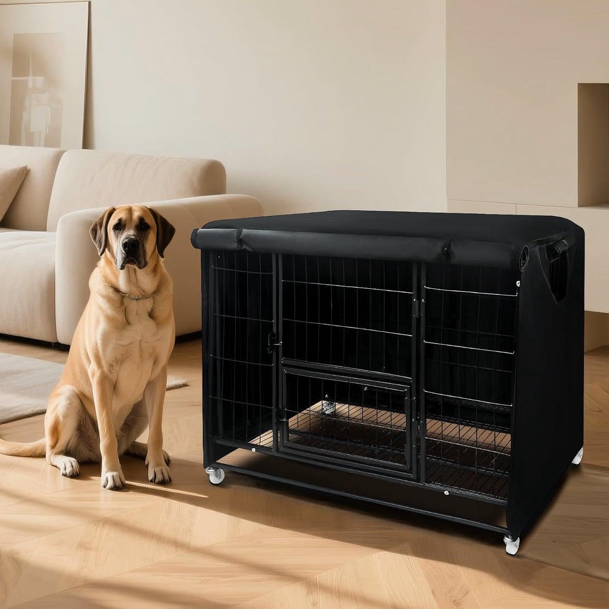 36 Inch Dog Crate Cover for Heavy Duty Dog Cages 900D Oxford (36"L x 23"W x 25"H)