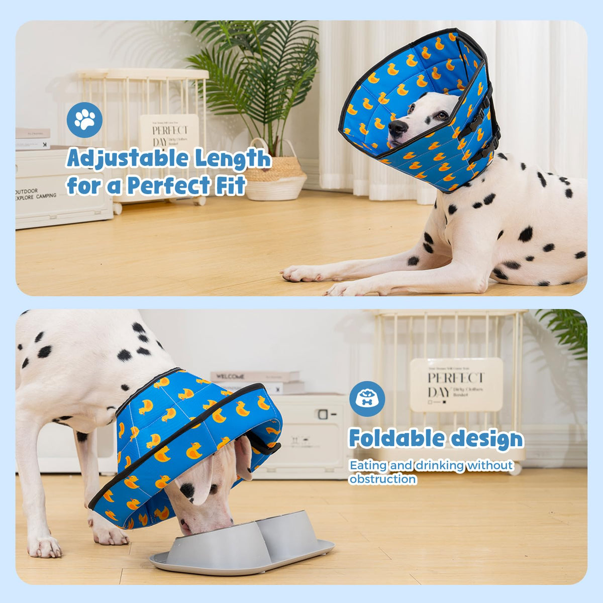 Soft Dog Cone Drawstring (Duck / M)
