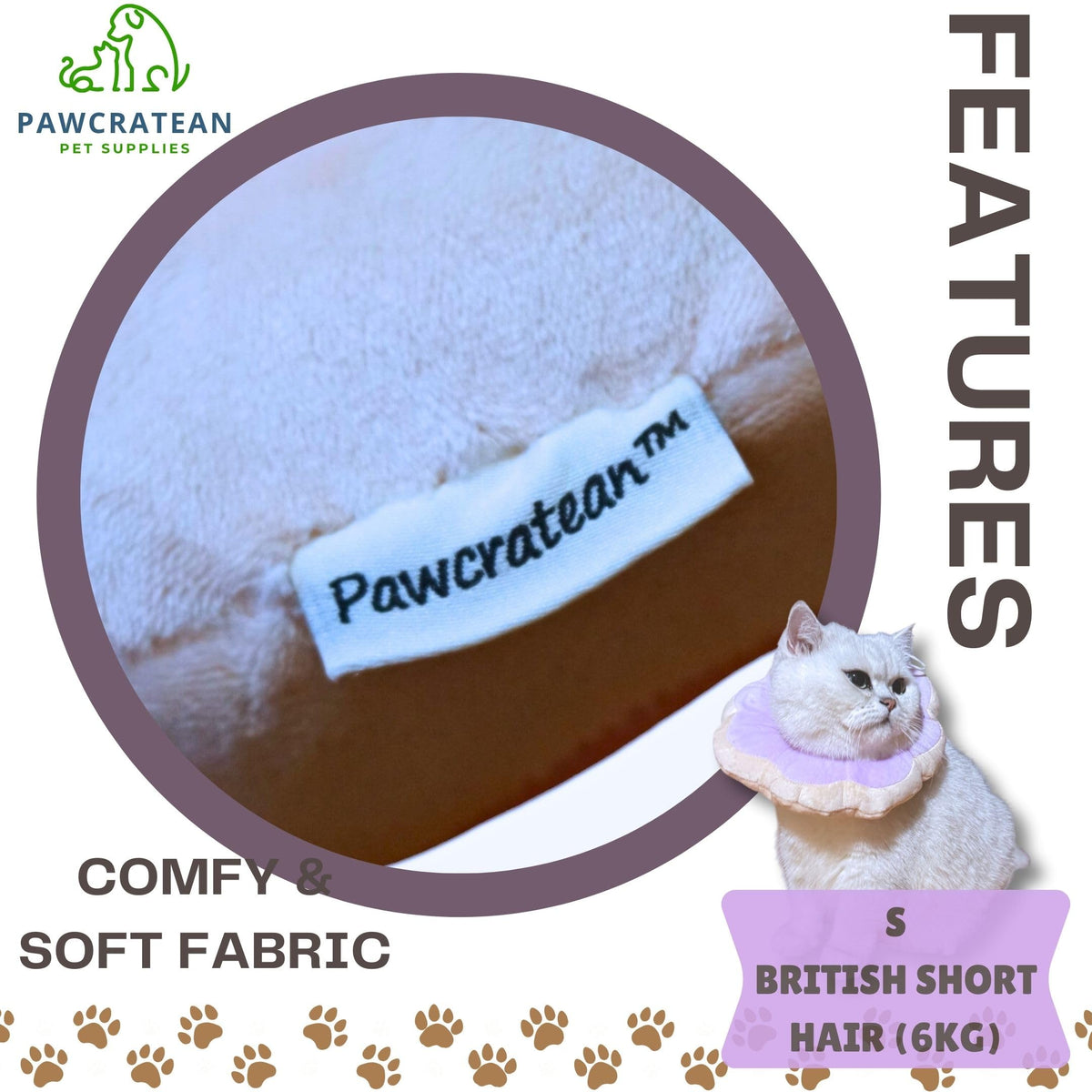 Adjustable Comfy Flower Style Elizabeth Collar for Cats Puppies Soft Recovery Cone Pet Protective Neck Collar (Purple / Medium)