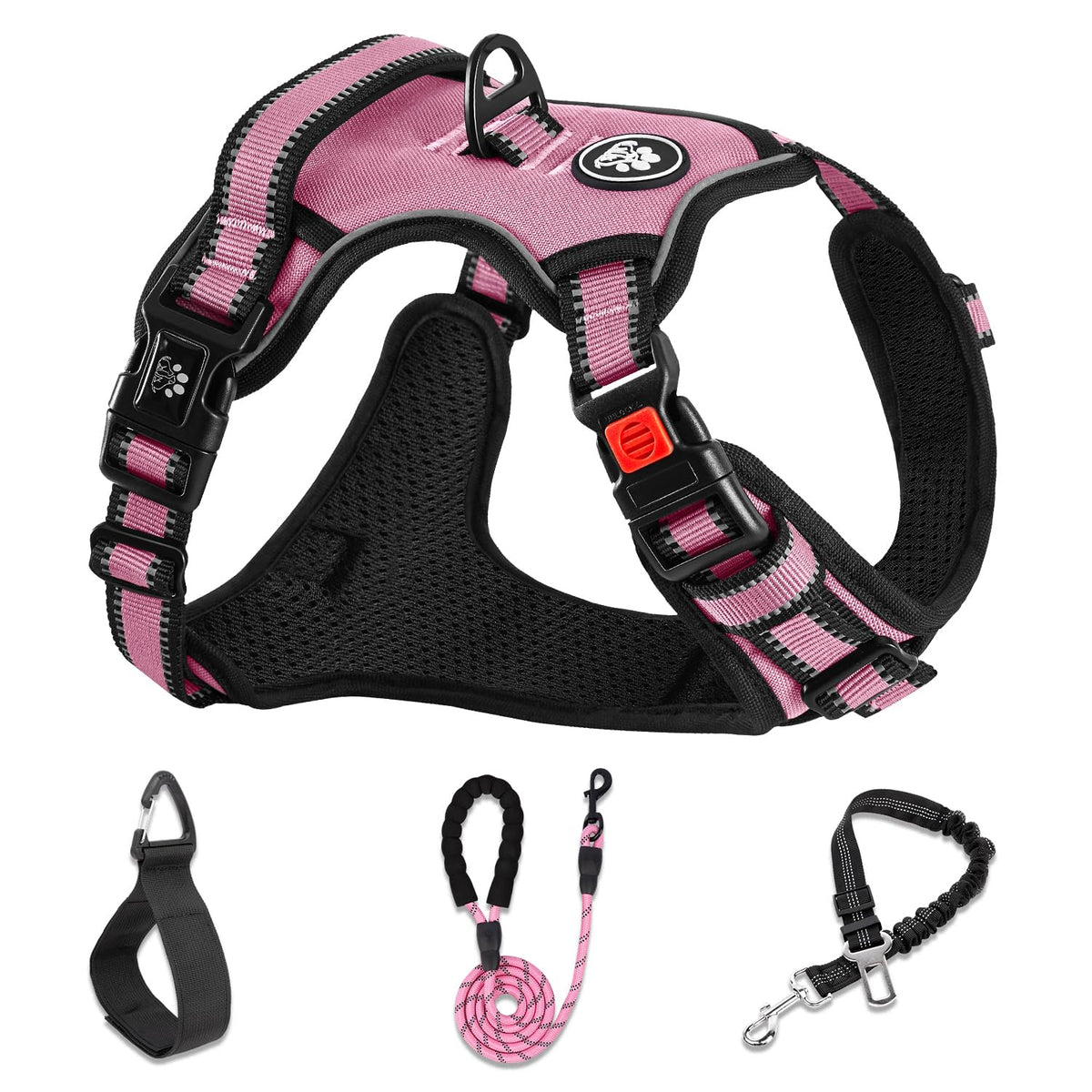 Dog Harness for Small Sized Dog (Pink / Small)