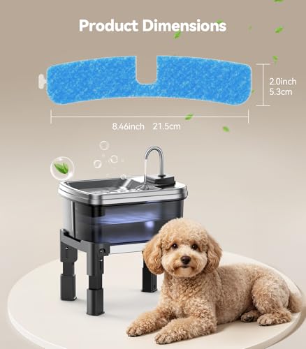 10 Pcs Replacement Filters & 10 Pcs Pump Filters Sponges (10 Filters + 10 Sponges)