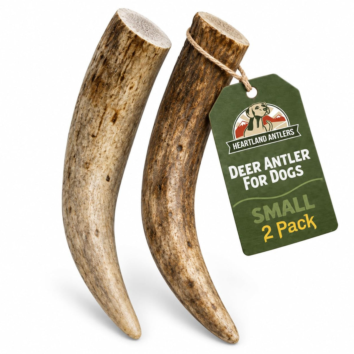 Deer Antler Dog Chew (Small 2-pack (Dogs 5-25 lbs))