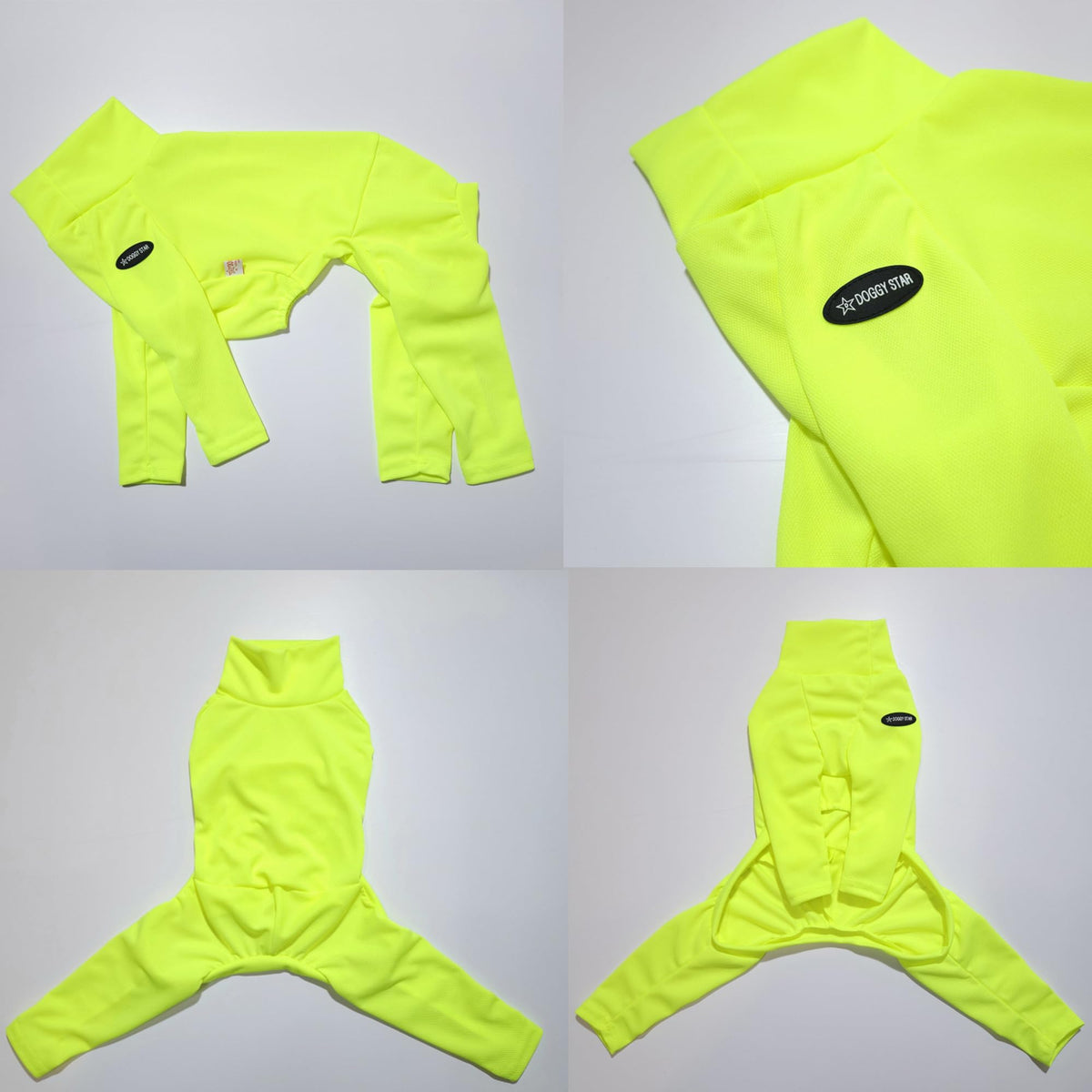 D Doggy Star Italian Greyhound Clothes Stretchy Neon Onesie Spring Summer (2XL / Onsi Ne Yellow)
