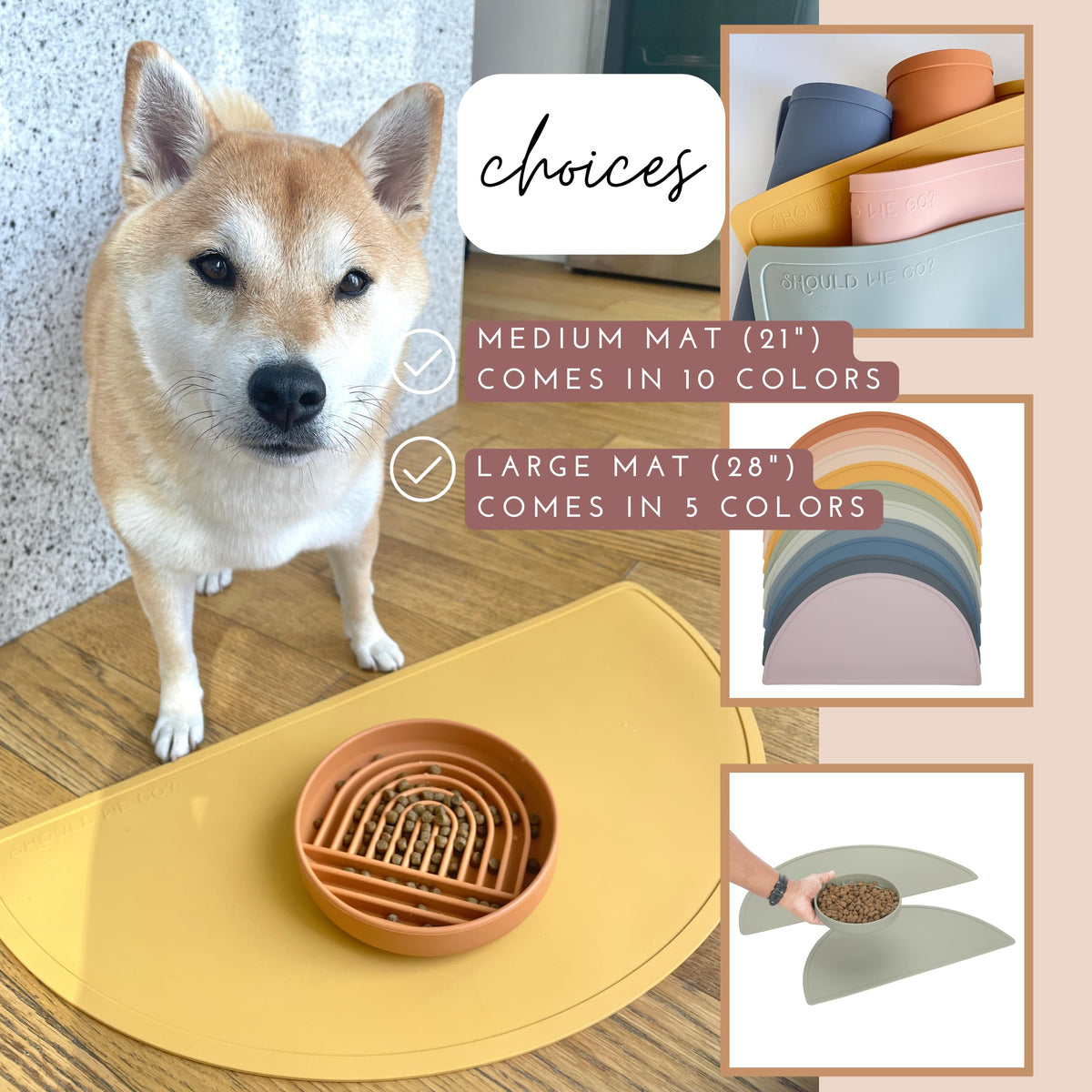 Silicone Dog Food Mat (Ocean Blue / Large)