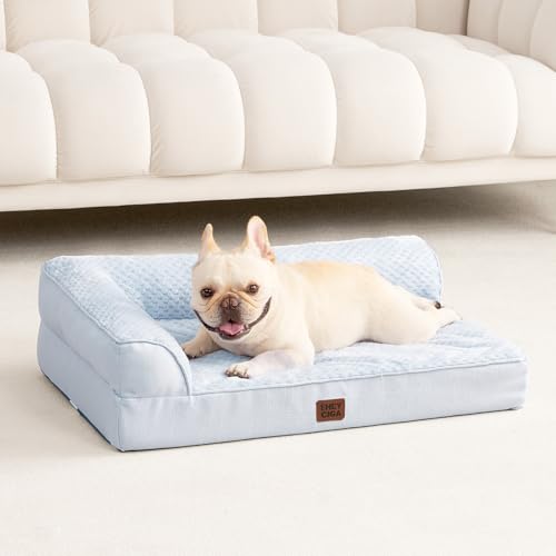 Orthopedic Dog Bed Medium Size (Washblue / 30.0"L x 20.0"W x 6"Th)