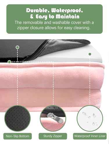 Orthopedic Dog Bed with Sides (35.0"L x 25.0"W x 6.5"Th / Pink)