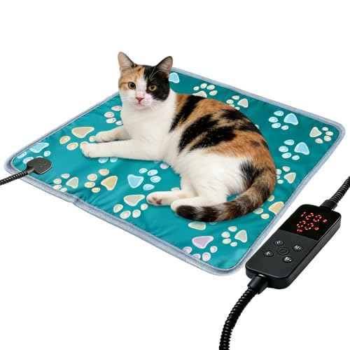 Pet Heating Pad for Cats & Dogs (18 X 18in / 1 pack green)