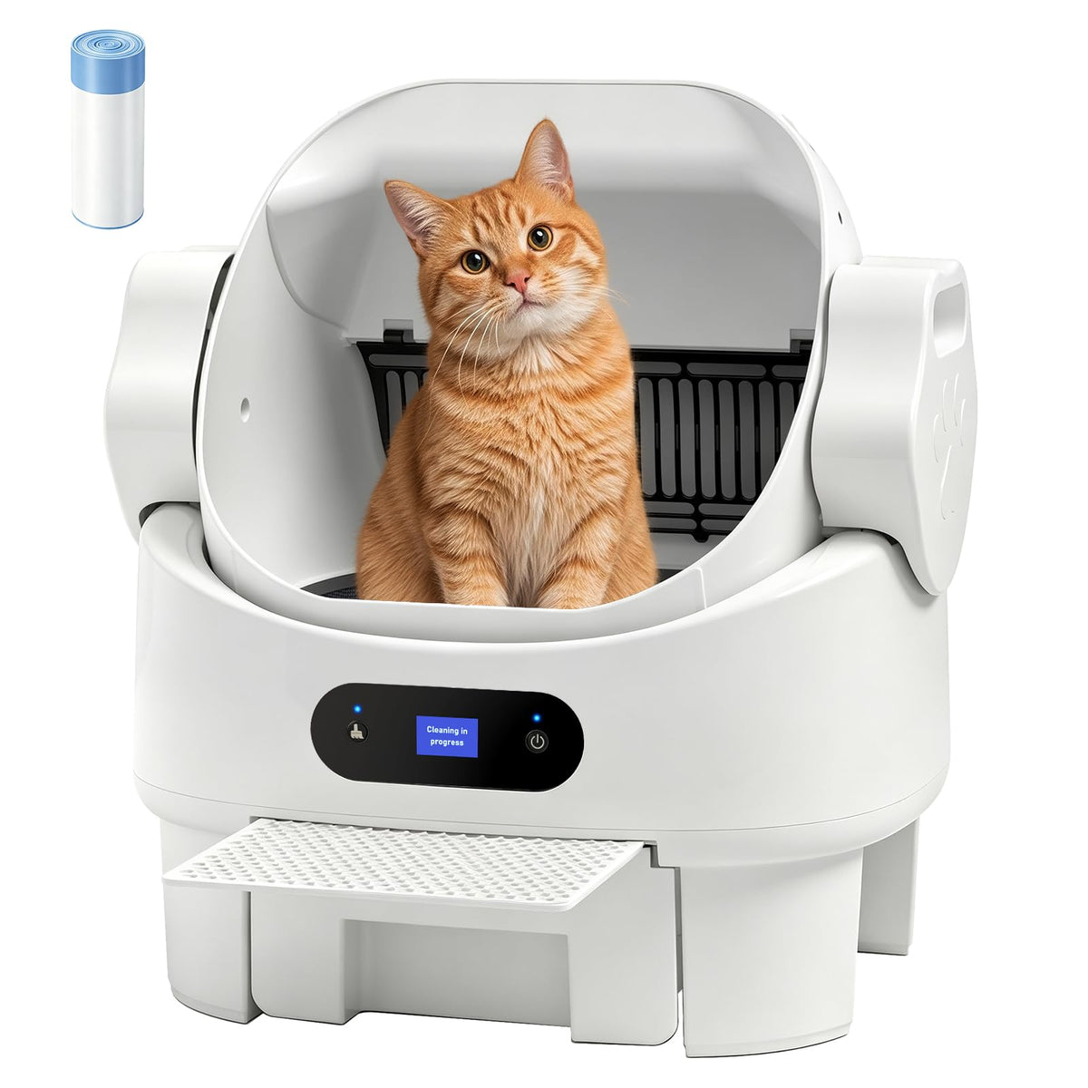 Automatic Cat Litter Box (White)