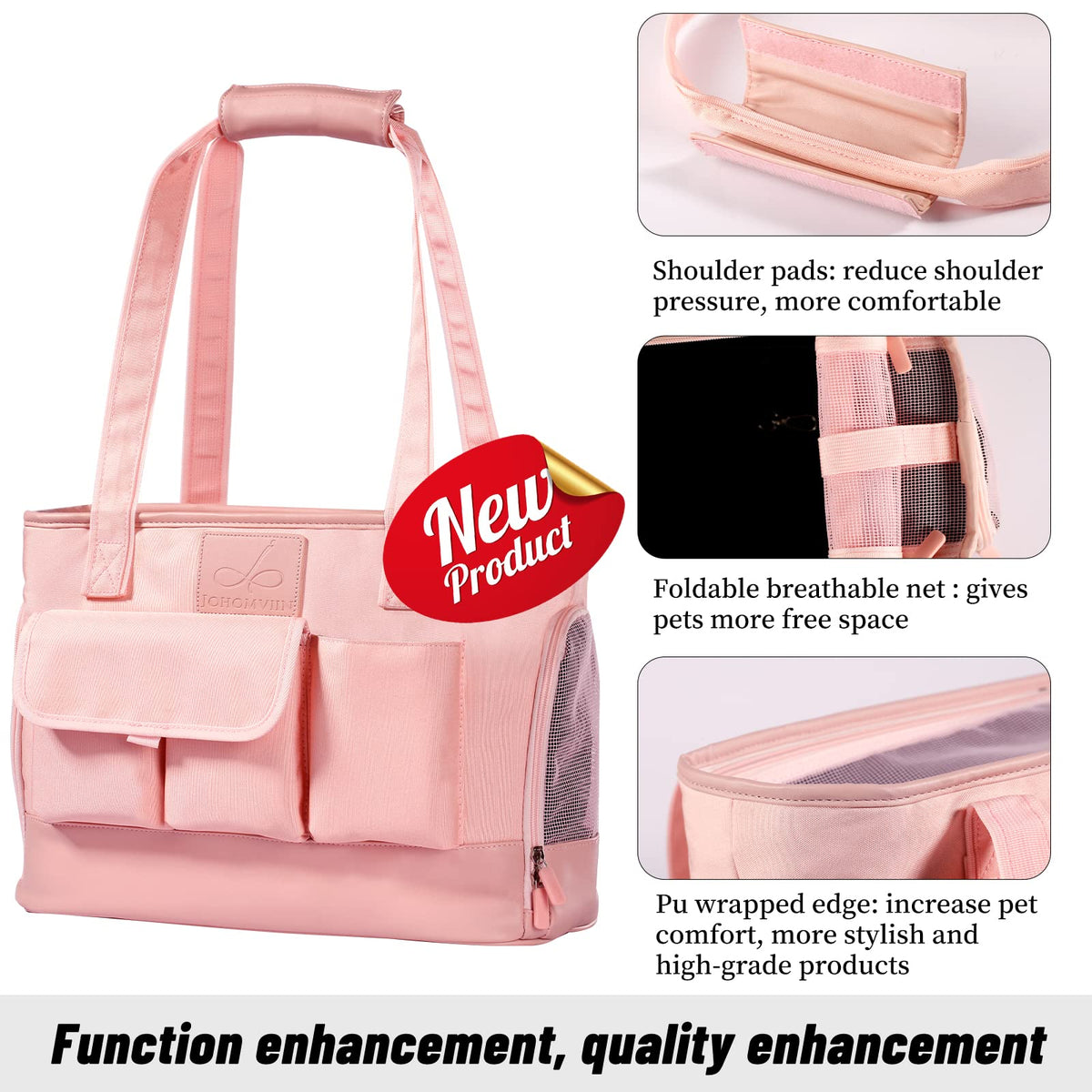 Dog Carrier Cat Carrier (Pink)