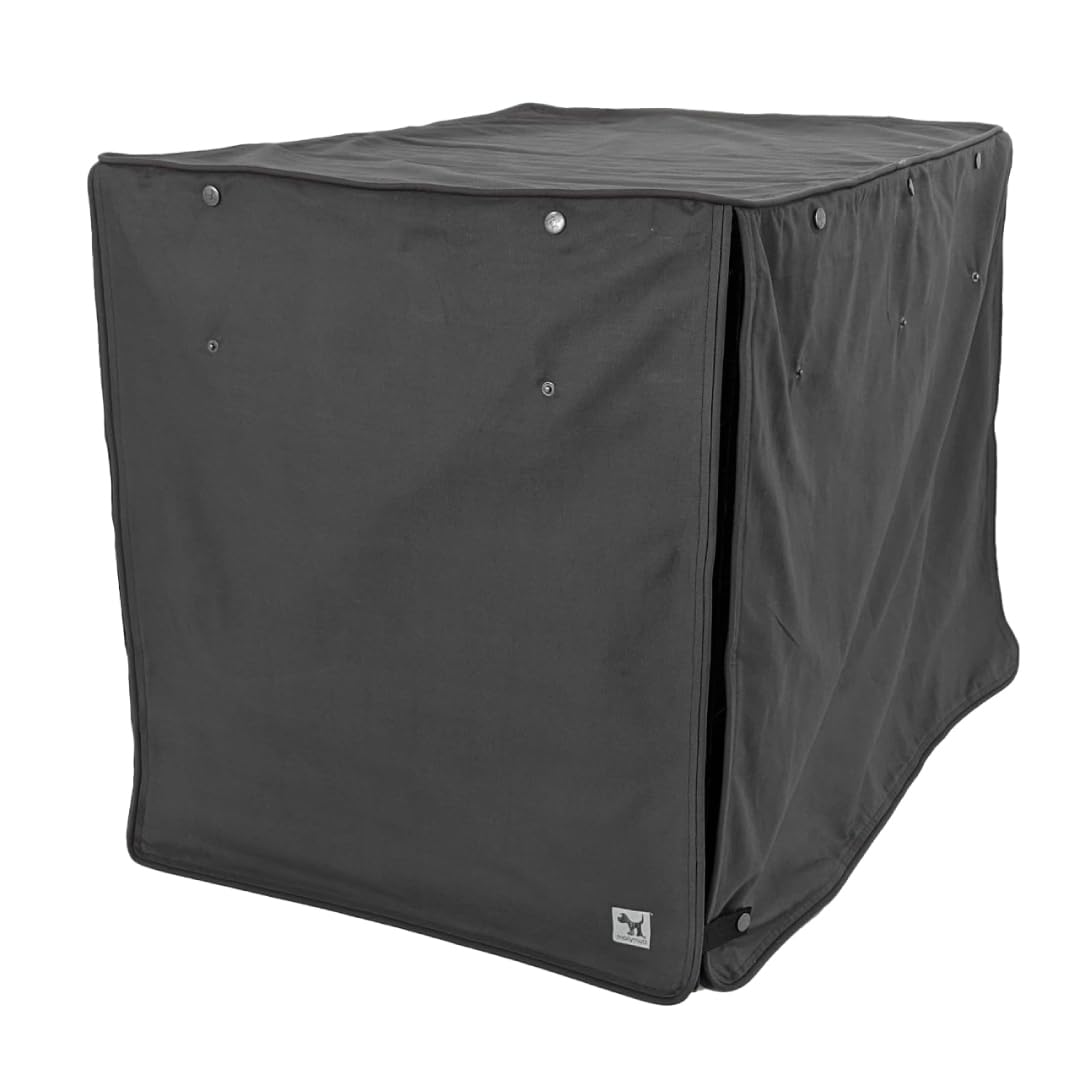Gray Dog Crate Cover (I'm a Realist / 54.0"L x 37.0"W x 45.0"H)