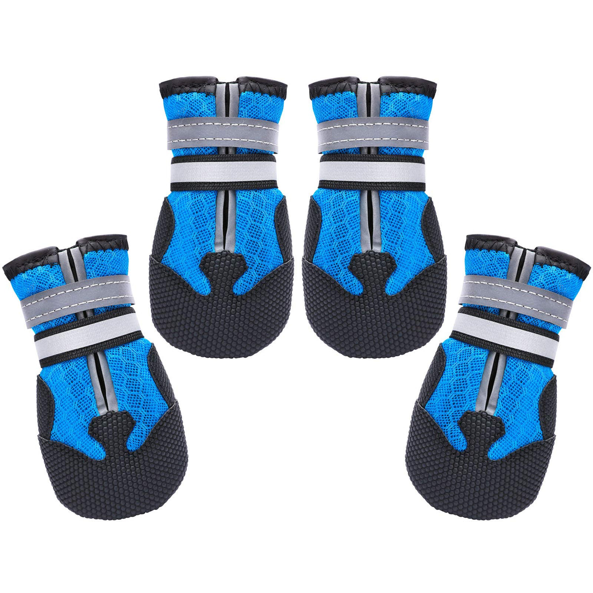 Breathable Dog Boots for Medium Large Dogs (Blue / XXL (Insole Width 3.2")for 94~100lb)