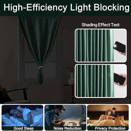 Self Adhesive Curtains (35"W x 59"L (Pack of 2) / Sage Green)