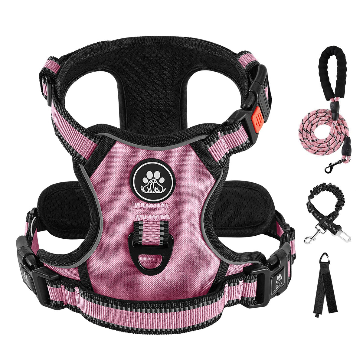 No Pull Dog Harness for Small Dogs (Pink / Small)