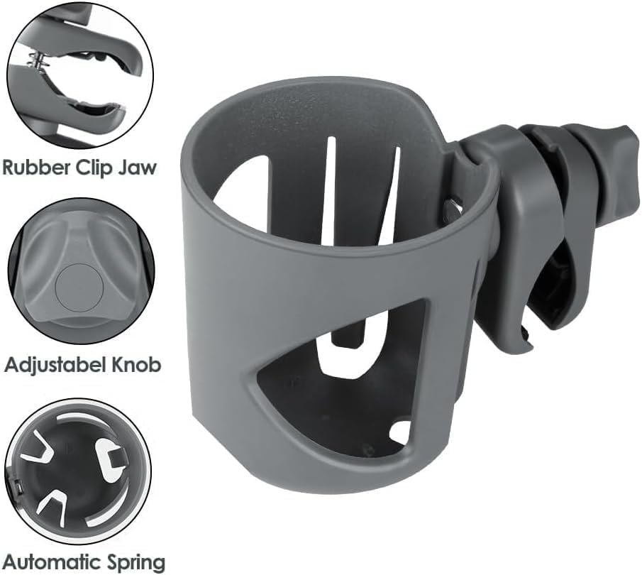 New Stroller Cup Holder for Stanley Quencher H2.0 (gray)