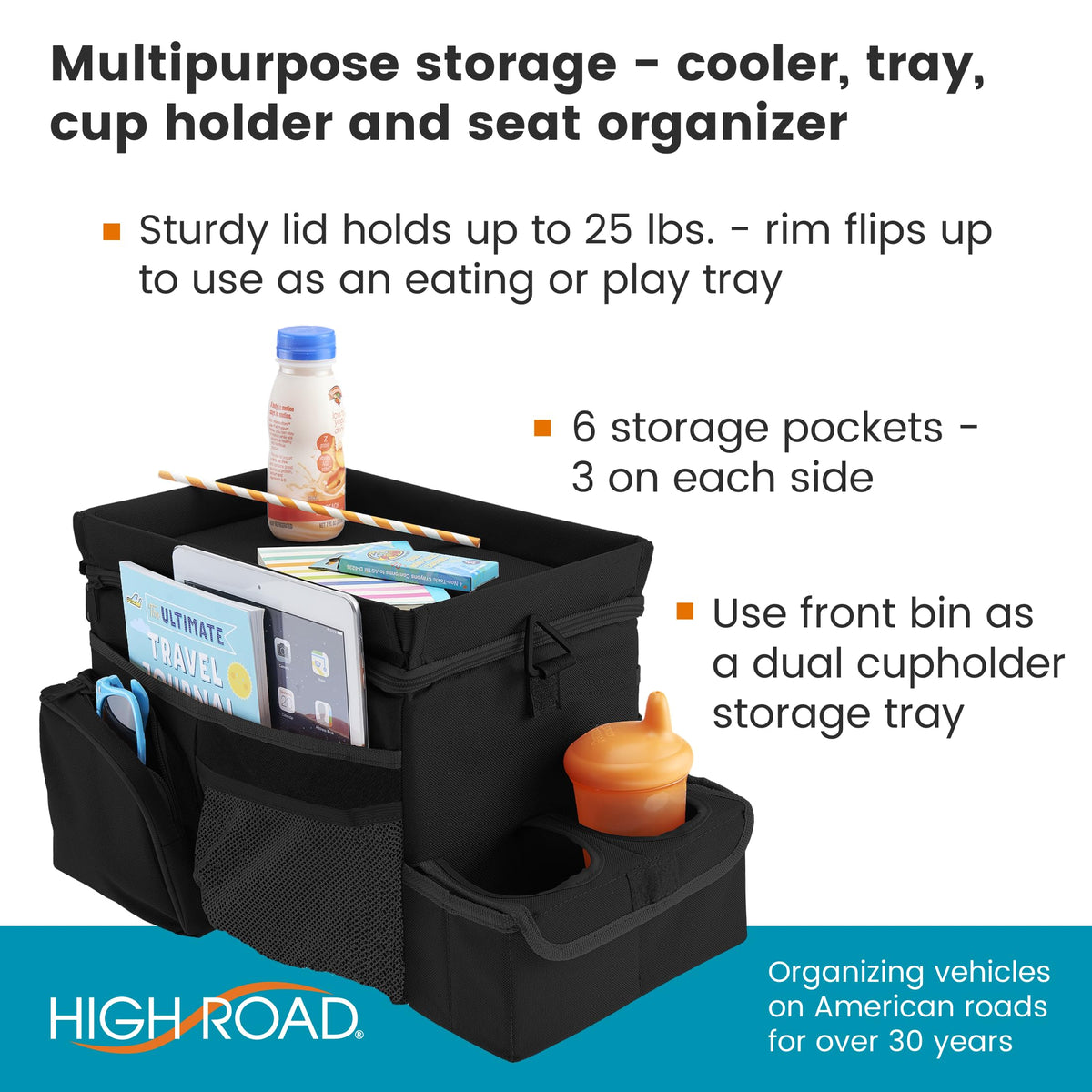 CarHop Car Seat Organizer (Black)