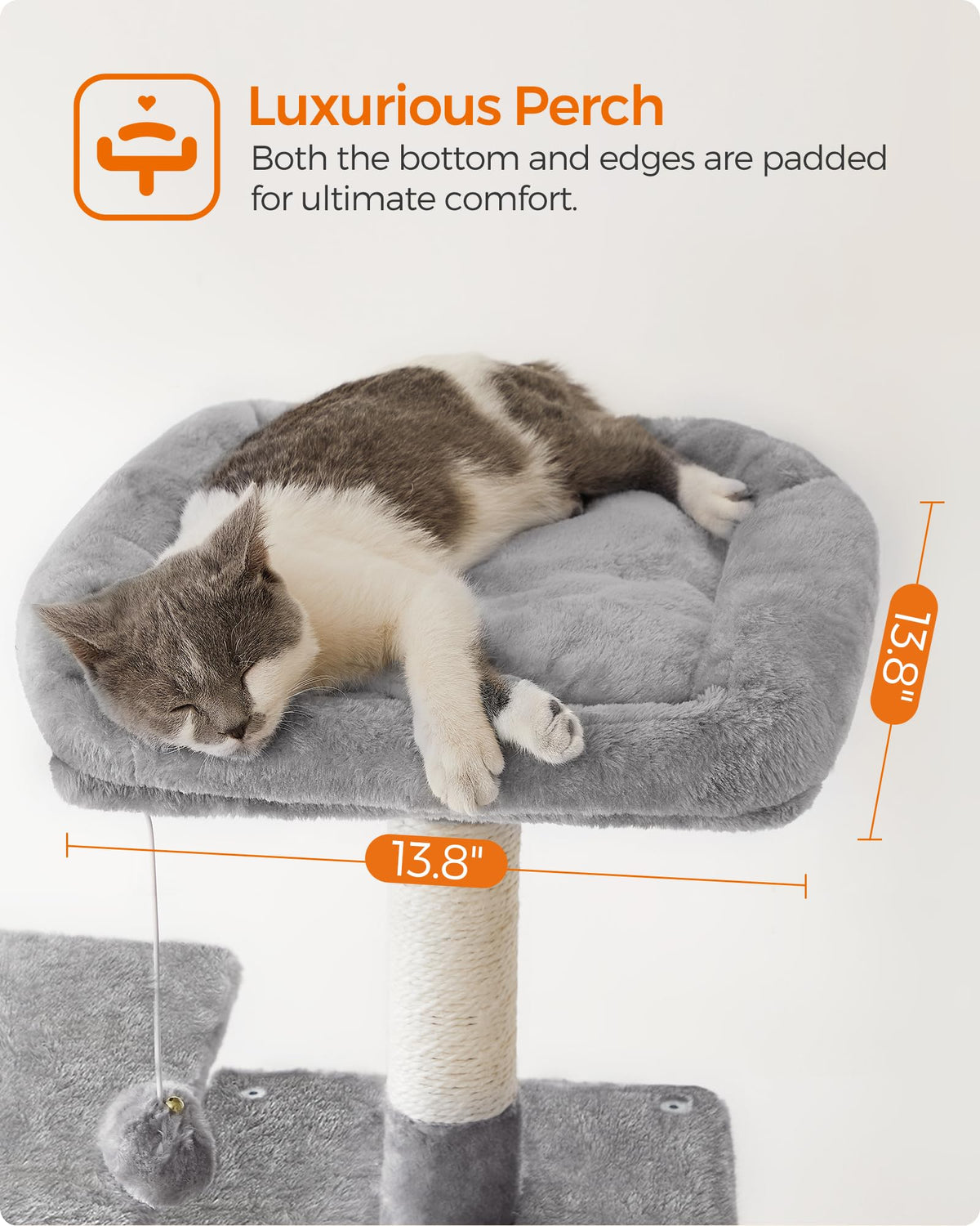 Cat Tree 54.2 (54.2 Inches / Light Gray)