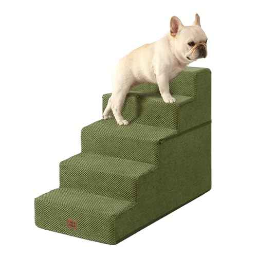 Dog Stairs for High Bed 22.5" H (Olive Green / Standard 15.7" x 30" x 22.5")