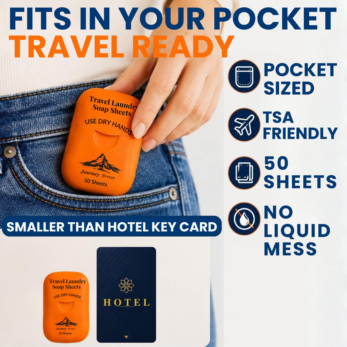 Travel Laundry Detergent Sheets Kit (7-Pack Laundry Kit)