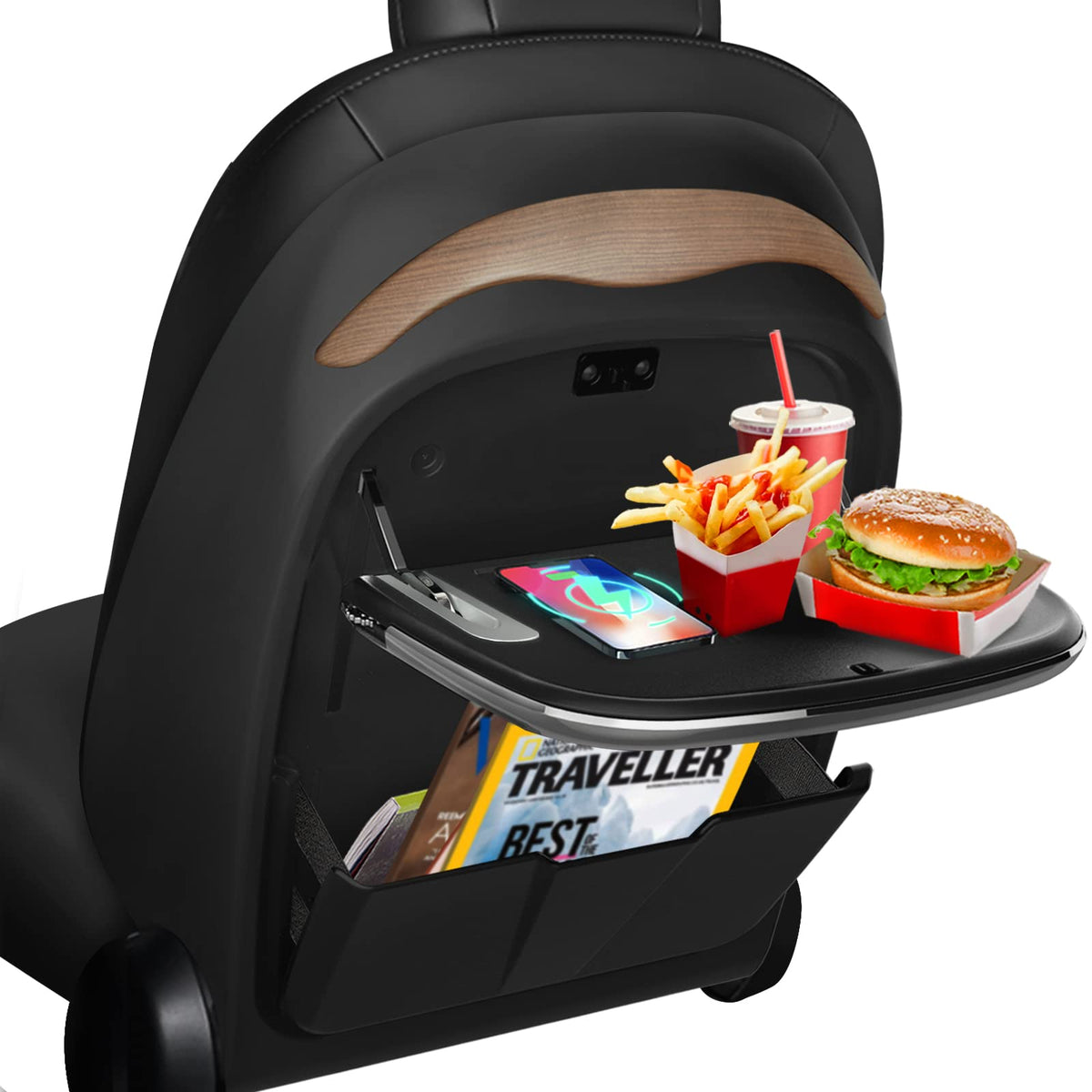Back Seat Tray Table for Tesla Model 3 (Black)
