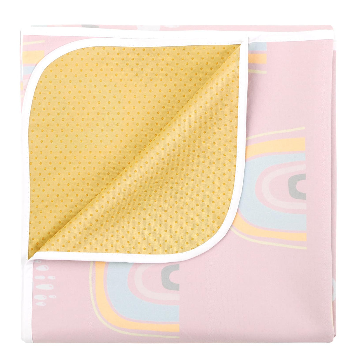 Splat Mat for Under High Chair (Rainbow Pink)