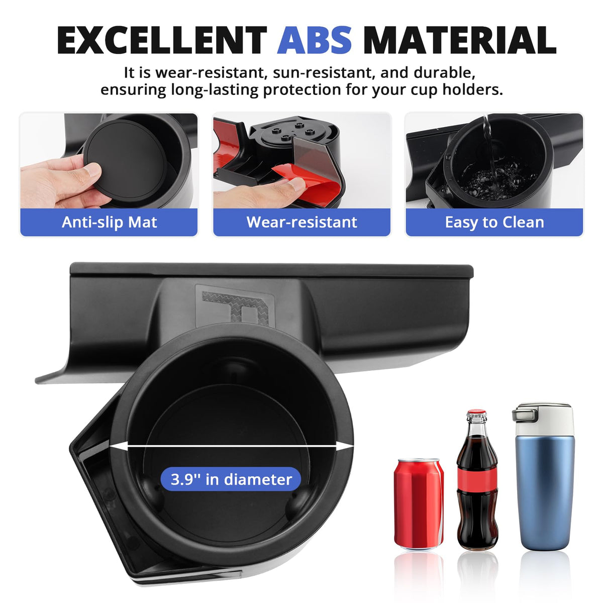 Car Door Cup Holder for 2021 (Ford F150 2021-2026)