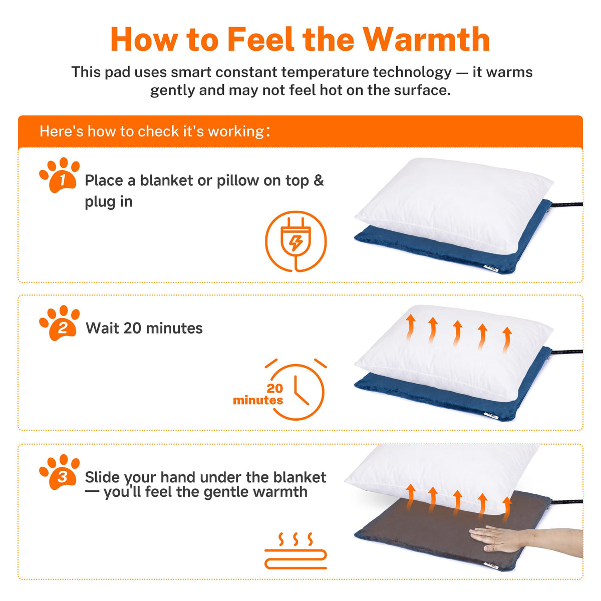 Dog Heating Pad (New Blue / L: 35.0"x 24.0")