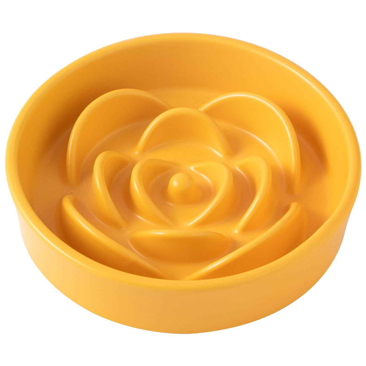 8.25'' Ceramic Slow Feeder Dog Bowls (8.25 inch / Yellow)