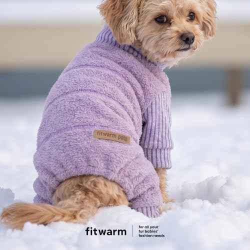 Spliced Dog Flecce Pajamas (Medium / Purple)